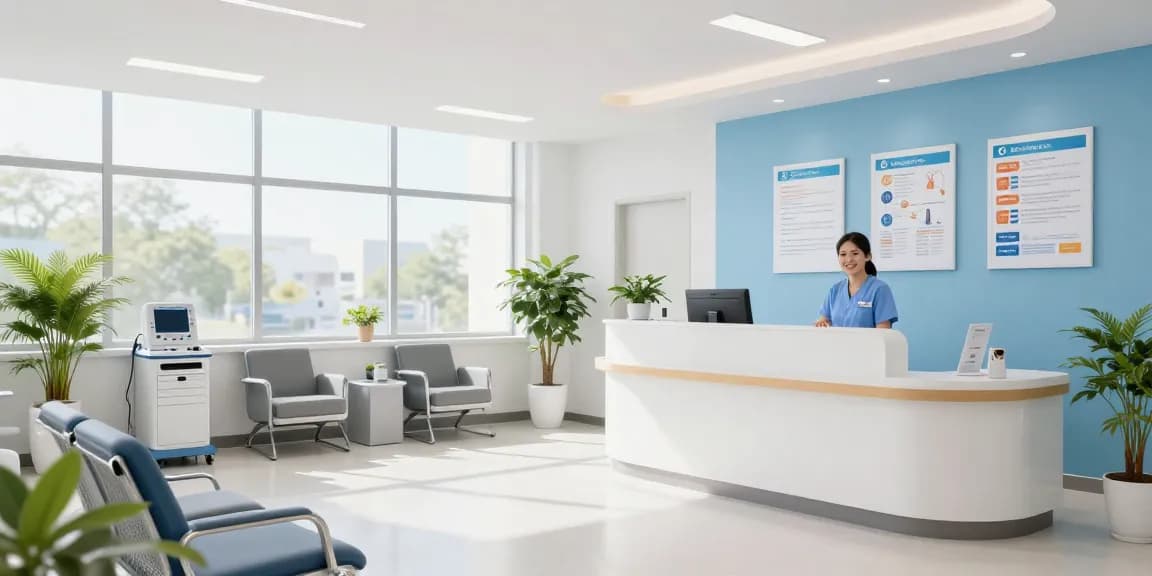David Hoffmeister reviews in a healthcare setting emphasizing patient care and doctor consultations.
