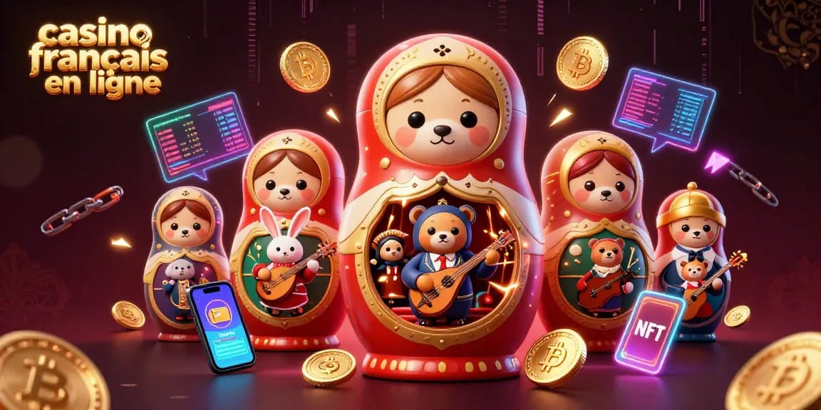 Jouez à des jeux sur un casino français en ligne avec des ours et des pièces de crypto-monnaie.