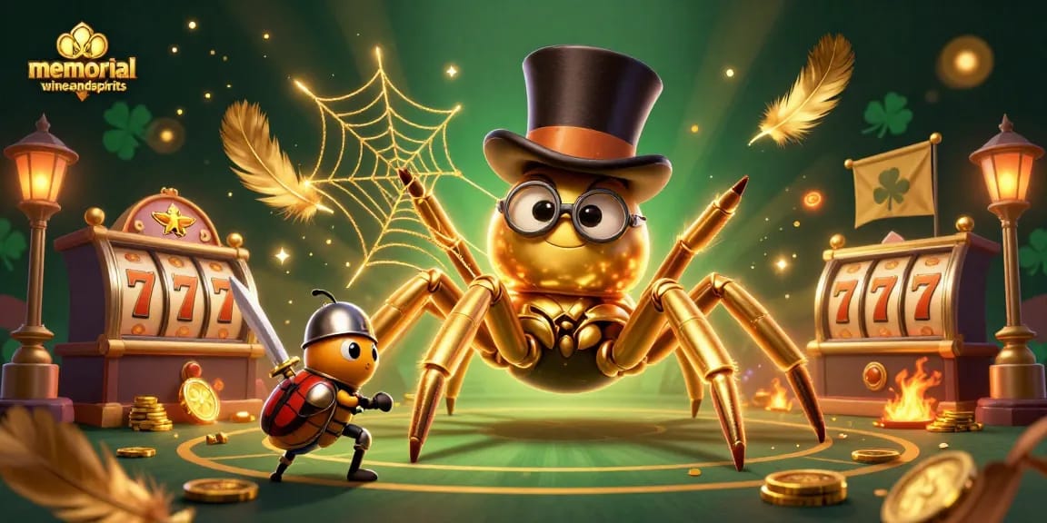 Engage with thrilling casino adventures at memorialwineandspirits with golden slot reels and vibrant characters.