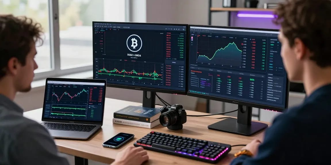 Trading workspace featuring xxc 1000 x 2024 cryptocurrency charts and DeFi platform interface in a secure cryptocurrency environment.