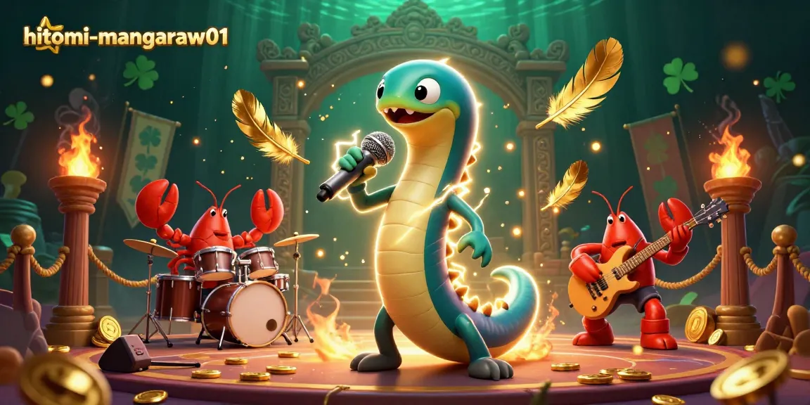 Hitomi-mangaraw01 captivates players in an underwater casino performance with vibrant sea creatures and dynamic gambling elements.