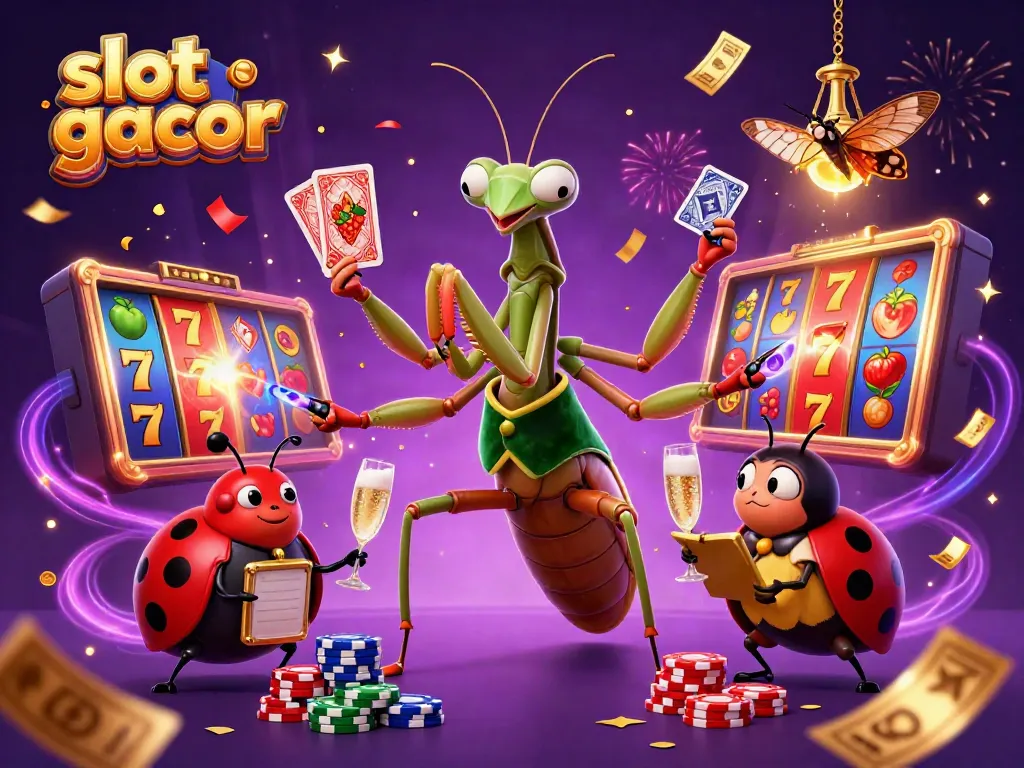 Engage in the excitement of slot gacor with vibrant characters and dynamic casino elements.