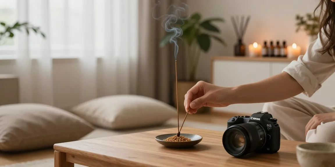 Discover the refreshing aroma of buy-brainfreeze-10-gram-bag incense in a serene home setting.