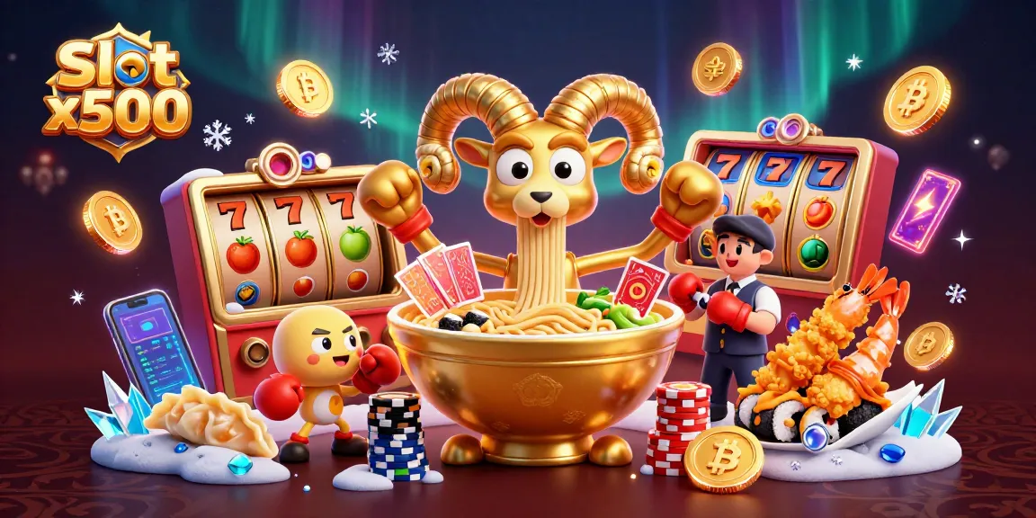 Spin and win big on Slot x500 with our vibrant casino-themed digital illustration!