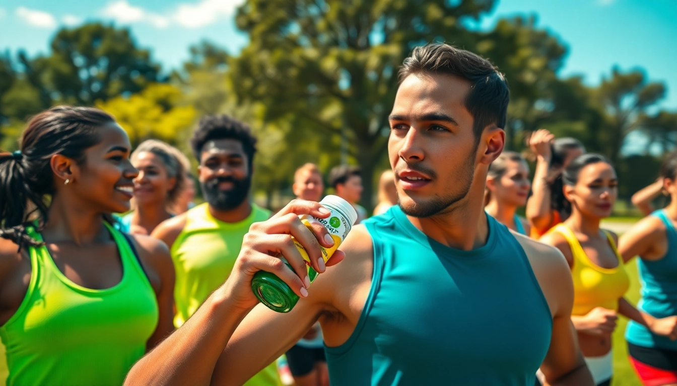 Boost exercise recovery with astaxanthin, showcased in vibrant outdoor scene.