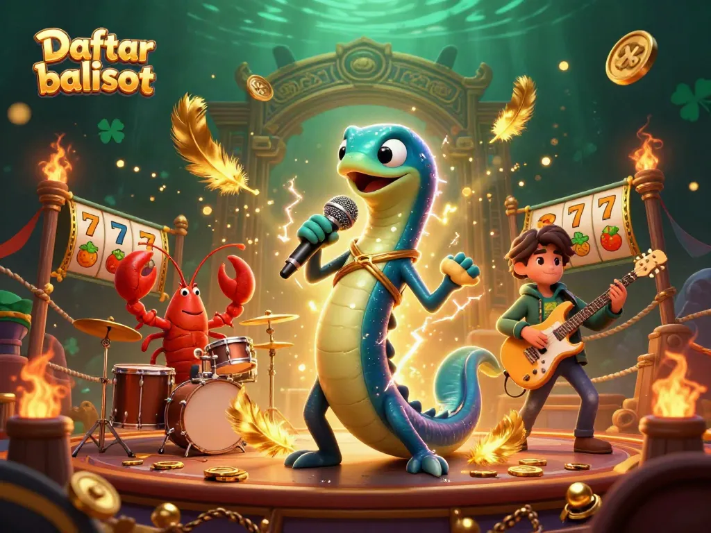 Experience the thrill of playing Daftar balisot with exciting slot reels and electrifying characters.