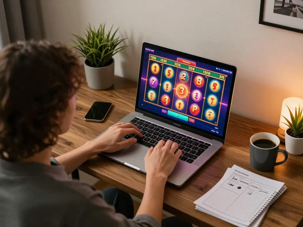 Nohu online slot game and vibrant home gaming environment promoting responsible gambling