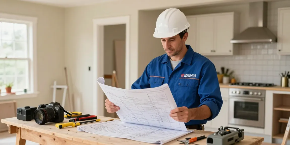 Favor Home Solutions, trusted local home buyers reviewing house plans with professionalism.