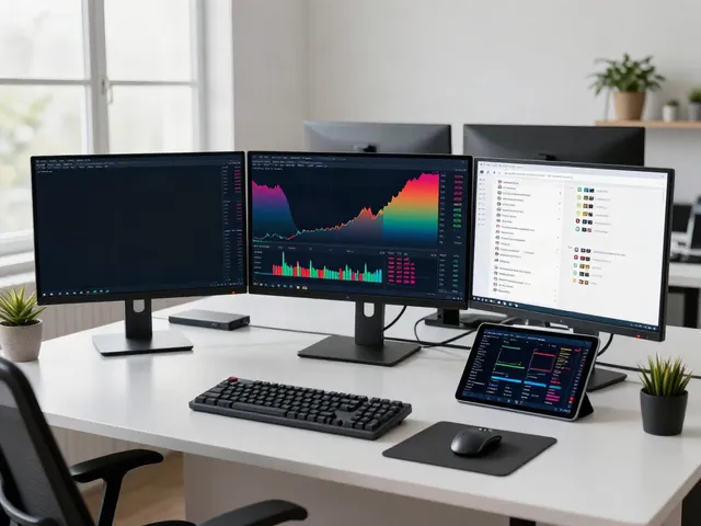 Dynamic trading workspace with TradingView charts, modern setup, and collaboration tools.
