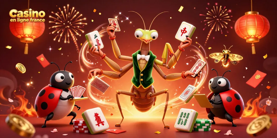 Jouez au casino en ligne France avec une illustration dynamique de jeux et de compétition.
