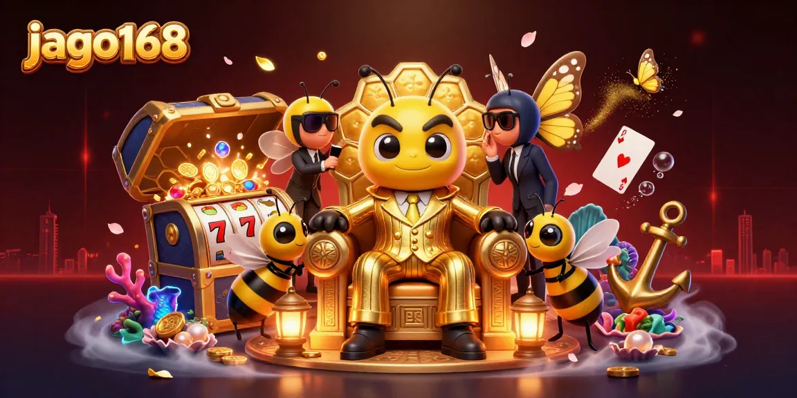 Join the excitement at jago168 as the bumblebee mob boss rules the casino with shimmering slot machines.