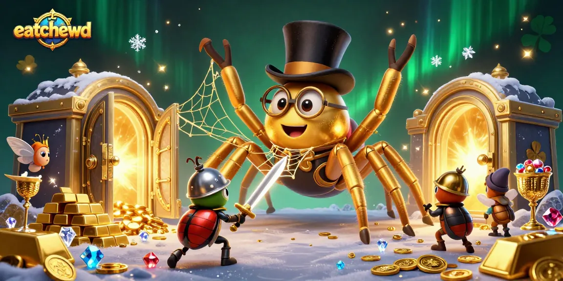 Engage in thrilling arcade gameplay with eatchewd's vibrant casino treasures and characters.