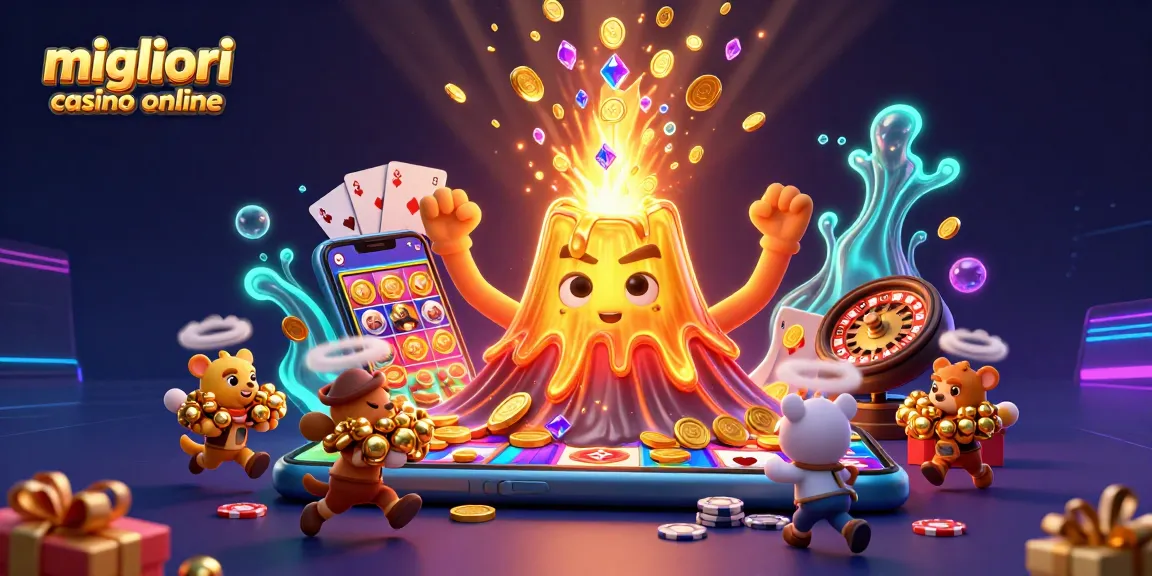 Scopri i migliori casino online mentre un vulcano dorato erutta tesori e avventure ludiche.