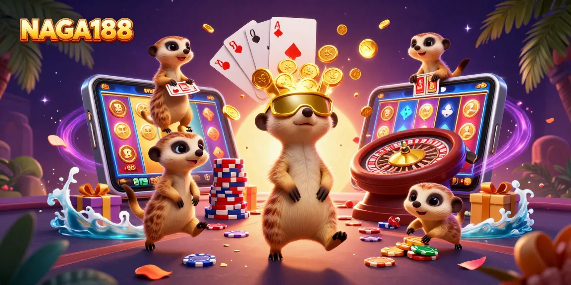 NAGA188 menawarkan pengalaman bermain casino online dengan karakter meerkat yang mengelola permainan yang menarik.