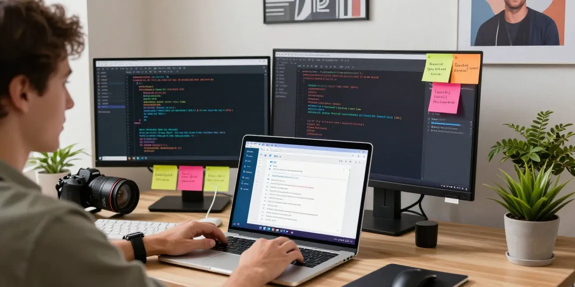 Exploring telegram中文 settings in a cozy home office with modern tech.