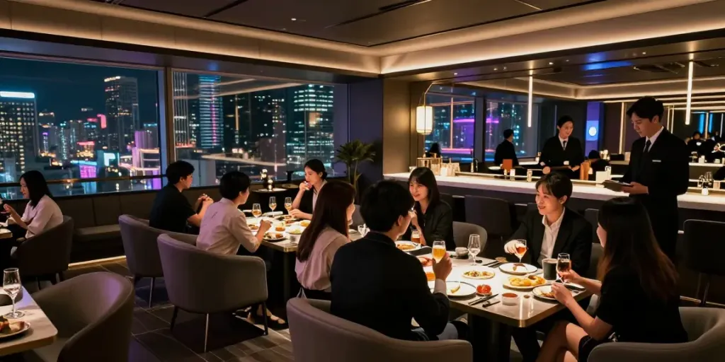 강남타이밍에서 친구들과 함께 즐거운 시간을 보내는 모습