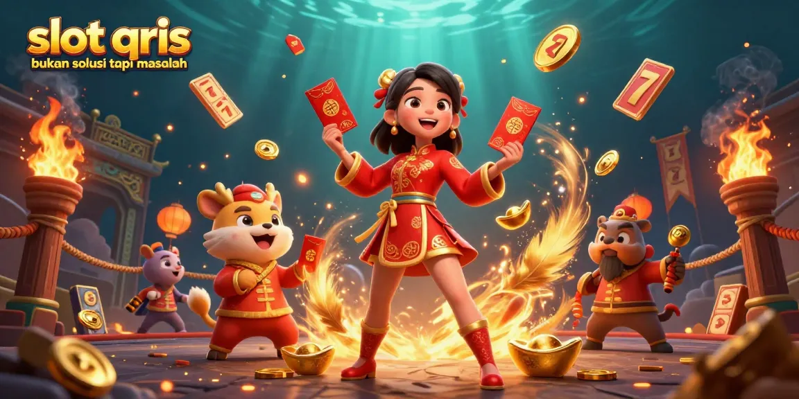 Engage with slot qris bukan solusi tapi masalah through vibrant scenes of Asian culture blended with casino elements.