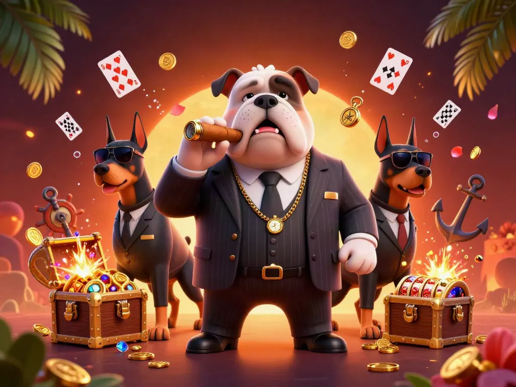 Win big at mpo1221 with an action-packed scene of casino bosses and slots!