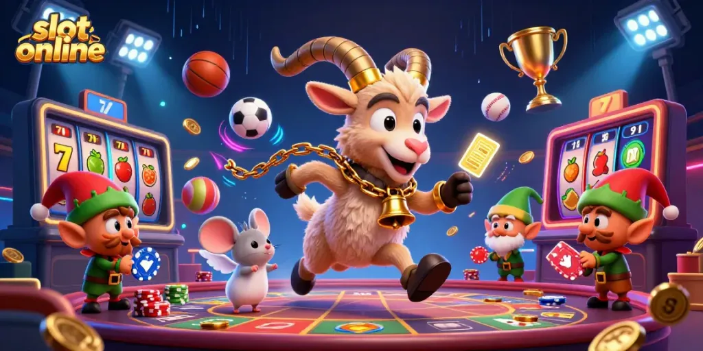 Experience the excitement of slot online featuring Krampus in a spooky casino setting with dynamic elements.