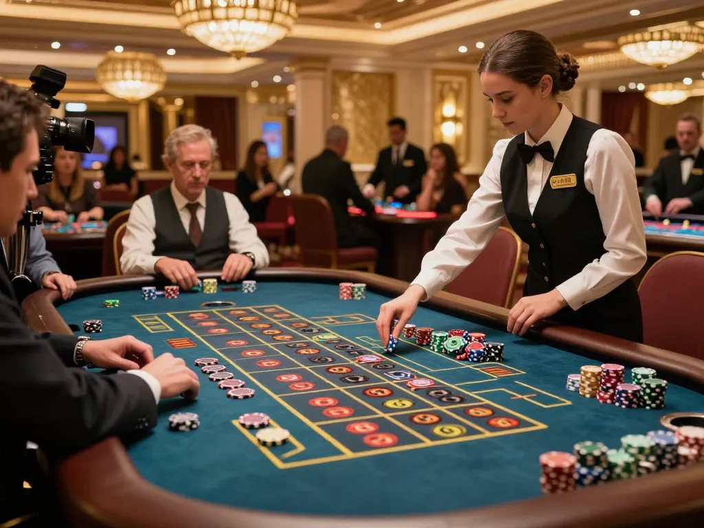 Paito macau gameplay at a roulette table with players immersed in strategic bets and colorful chips.
