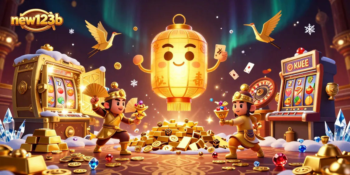 Experience exciting gameplay at new123b casino with vibrant slot games and treasures overflowing.