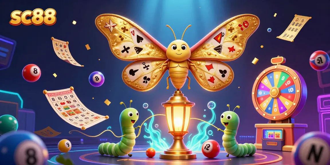 Engage with sc88 lottery games featuring vibrant designs and detailed characters in a captivating casino illustration.